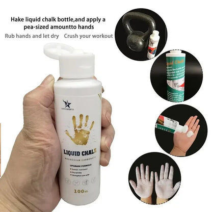 Liquid Chalks Sports Magnesium Powder Fitness Weight Lifting anti Slip Cream Grip Weight Lifting Climbing Gym Sports Leg Weights